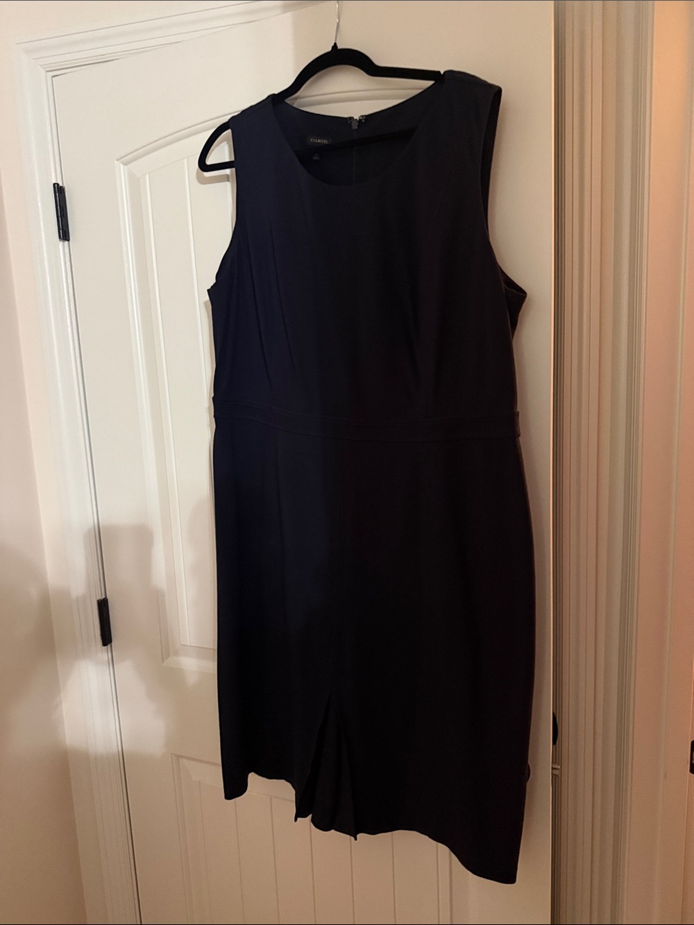 Talbots Navy Sleeveless Sheath Dress